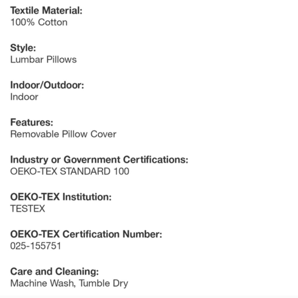 Hearth & Hand Plaid Oblong Lumbar Bed Pillow in Green/Cream 14×36 - Picture 10 of 13